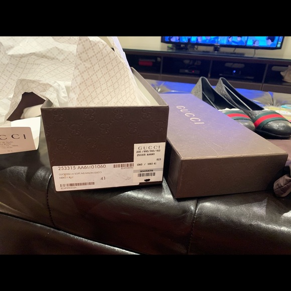 SOLD!!! GUCCI WEB GUCCISSIMA FLATS - Picture 6 of 6